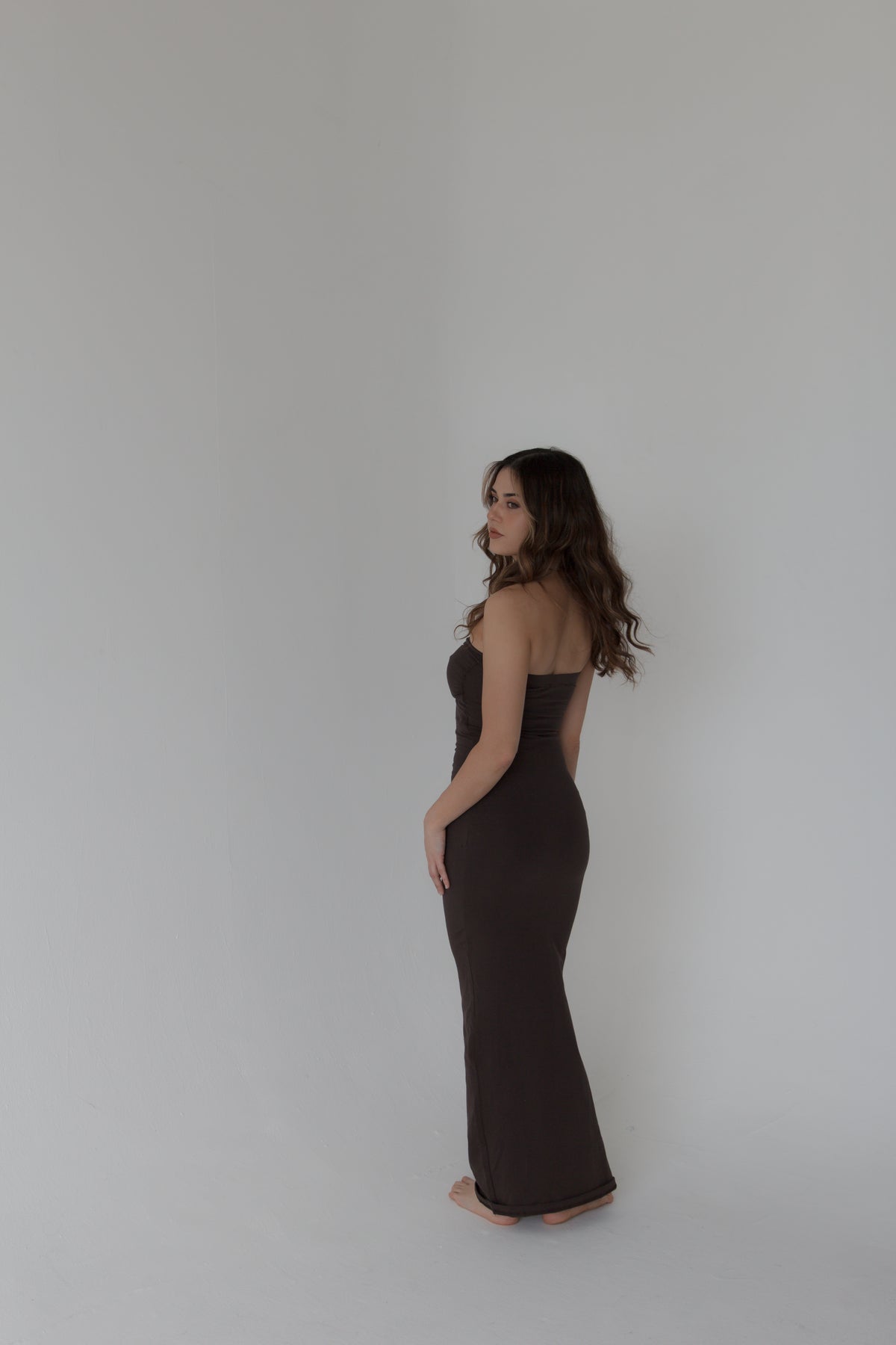 Strapless Cutout Maxi Dress