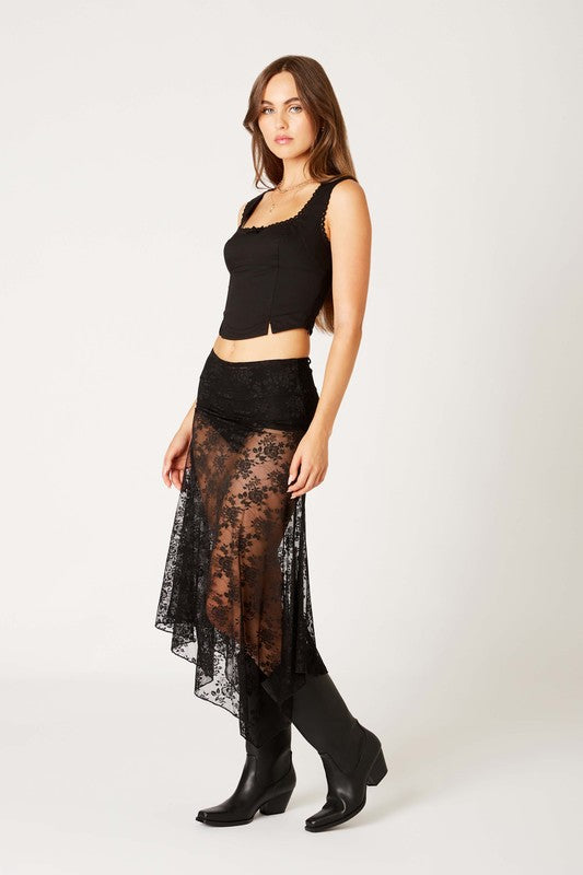 Lace Midi Skirt
