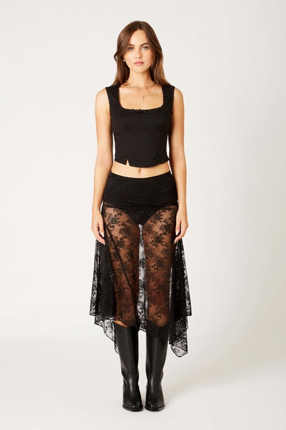 Lace Midi Skirt