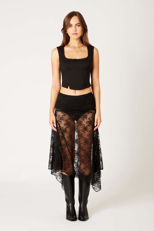 Lace Midi Skirt
