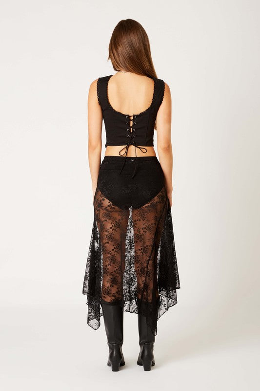 Lace Midi Skirt
