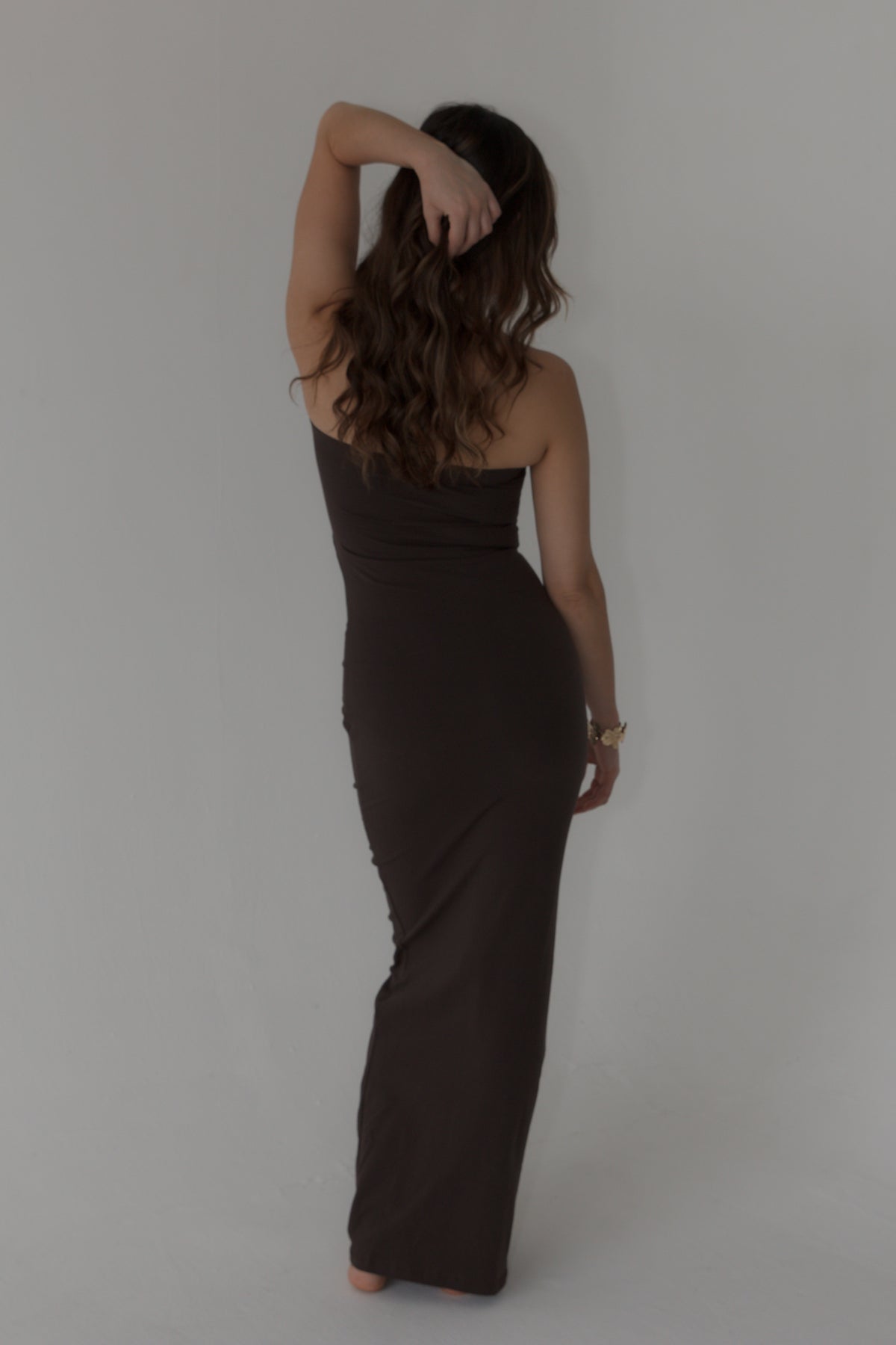 Strapless Cutout Maxi Dress